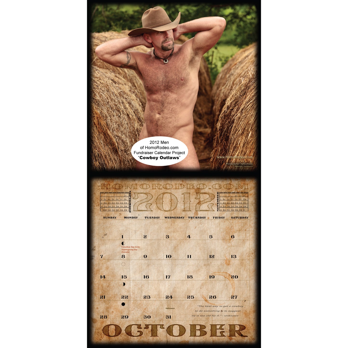 Calendars - 2012 Cowboy Outlaws *Full-nude image 11
