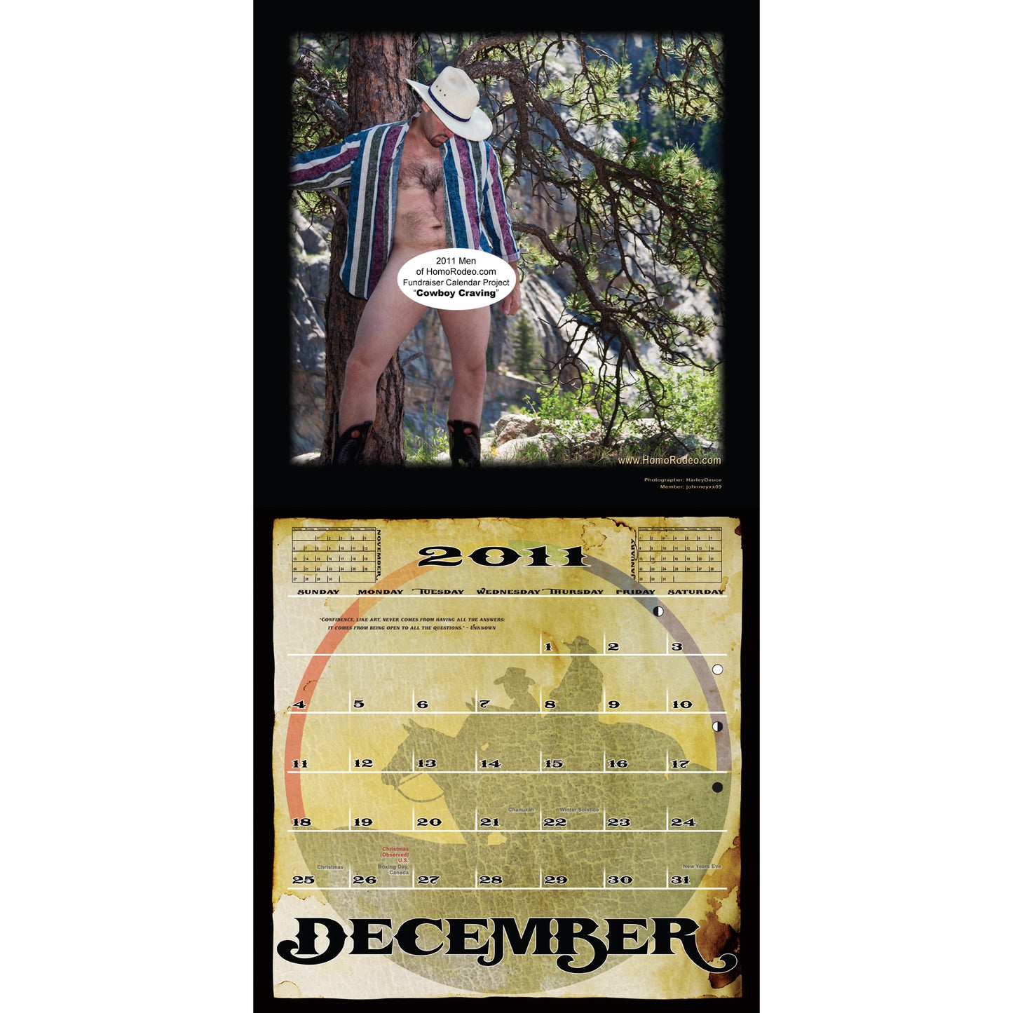 Calendars - 2011 Cowboy Craving *Full-nude image 13