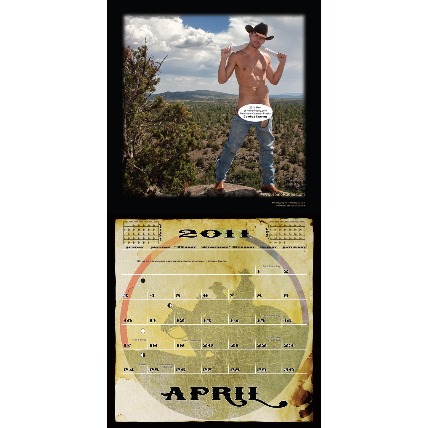 Calendars - 2011 Cowboy Craving *Full-nude image 5
