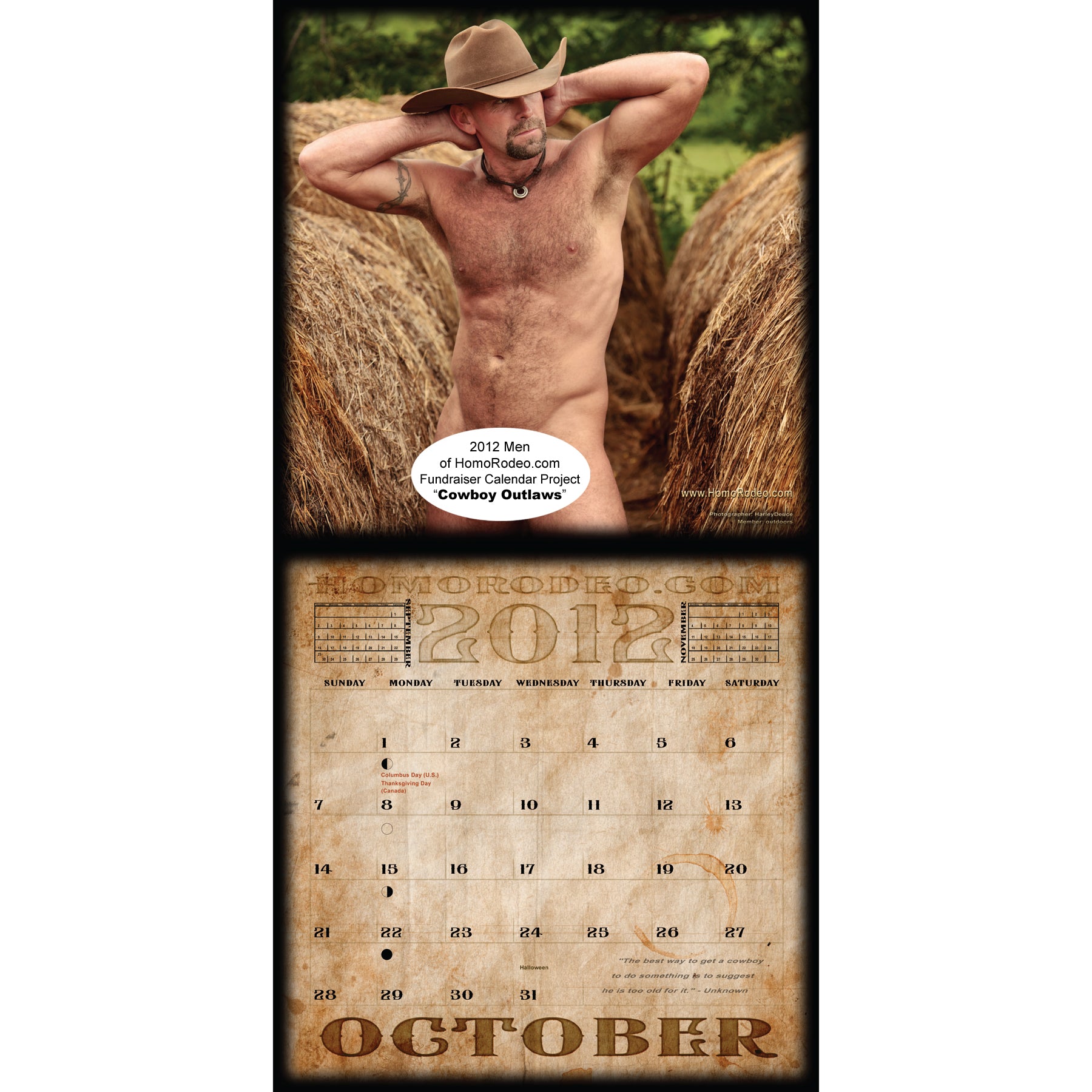 Calendars - 2012 Cowboy Outlaws *Full-nude image 11