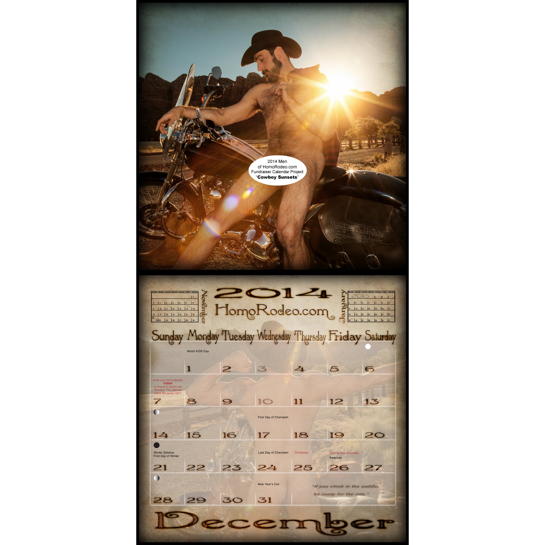 Calendars - 2014 Cowboy Sunsets *Full-nude image 13