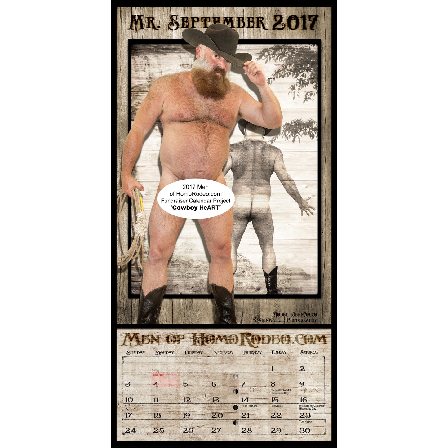 Calendars - 2017 Cowboy HeART *Full-nude image 10