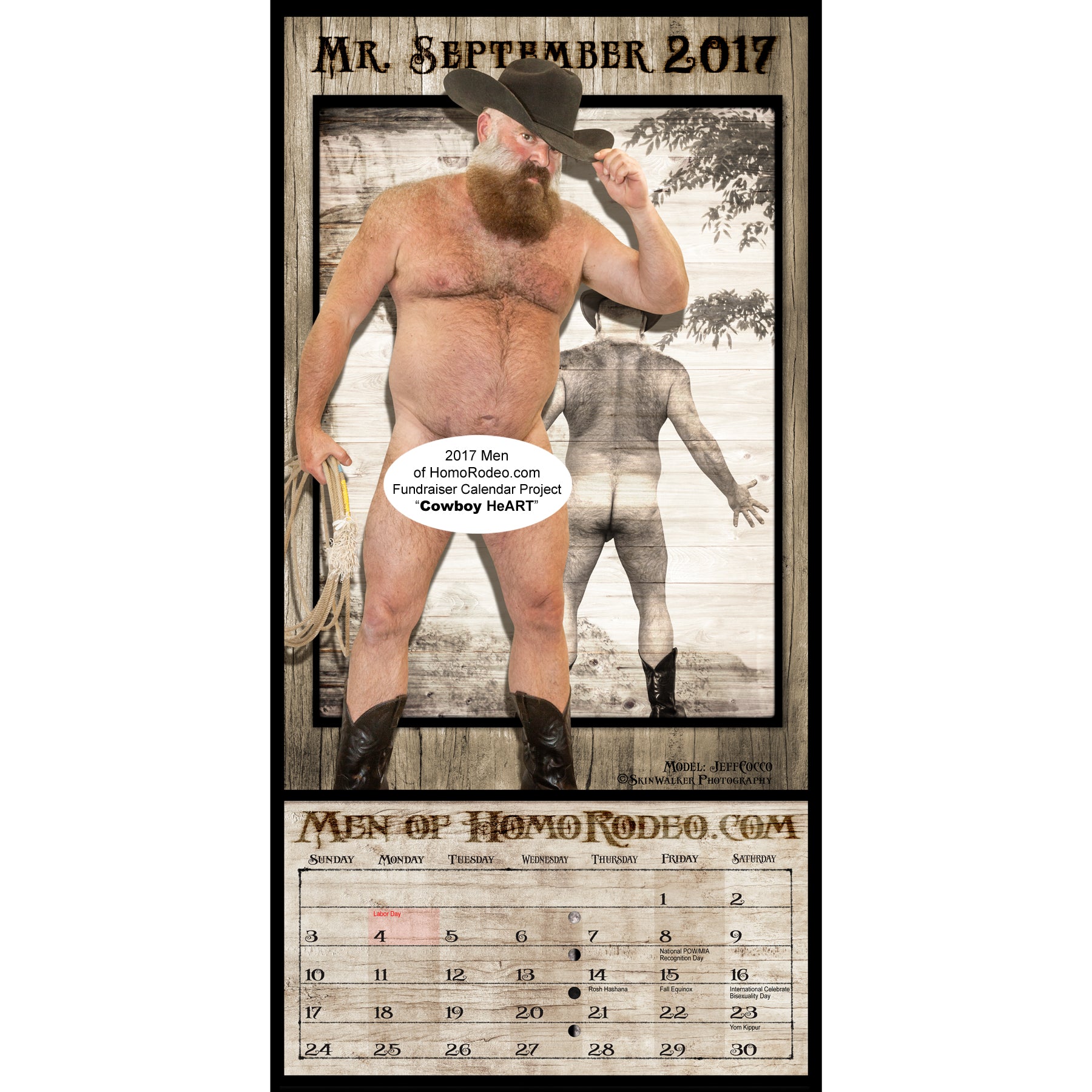 Calendars - 2017 Cowboy HeART *Full-nude image 10