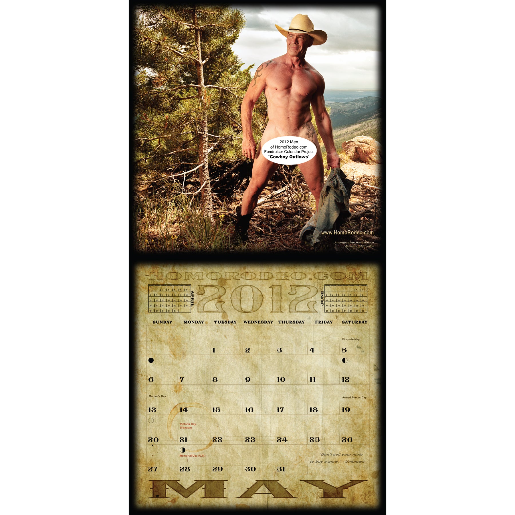 Calendars - 2012 Cowboy Outlaws *Full-nude image 6