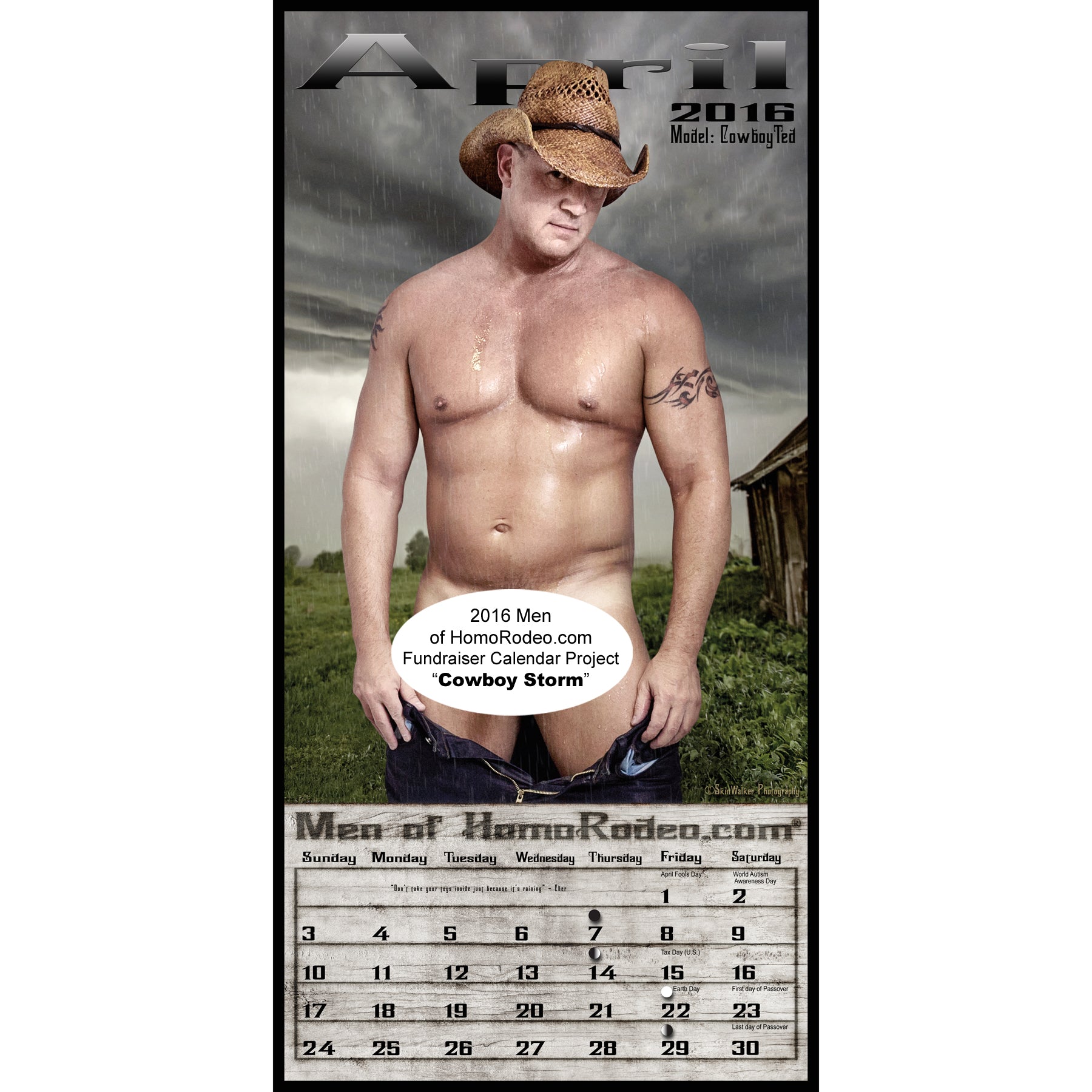 Calendars - 2016 Cowboy Nights *Full-nude image 5
