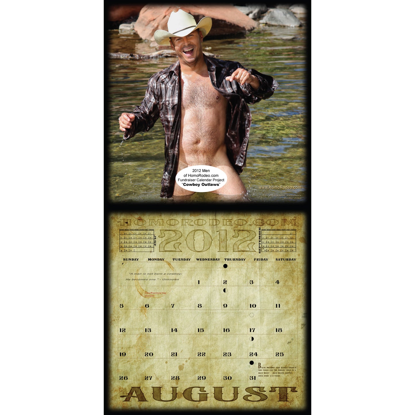 Calendars - 2012 Cowboy Outlaws *Full-nude image 9