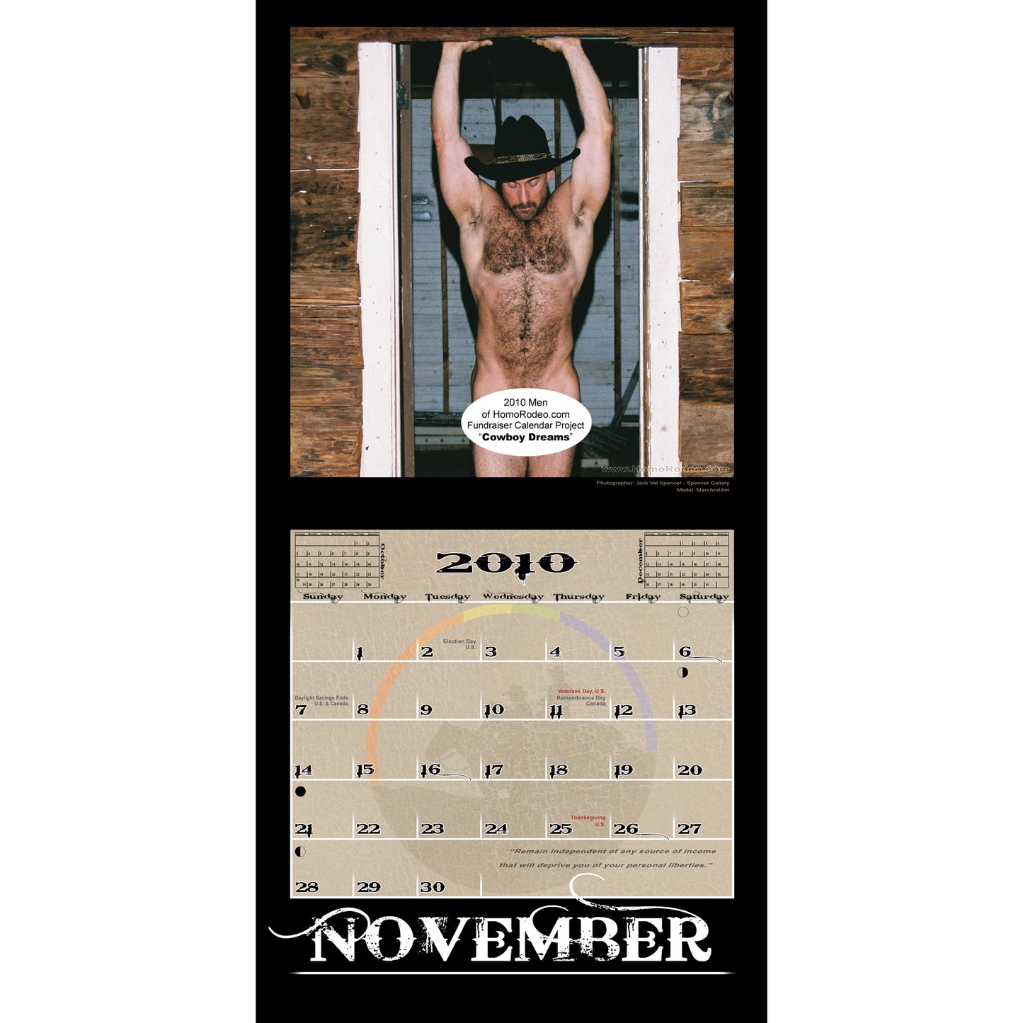 Calendars - 2010 Cowboy Dreams *Full-nude image 12