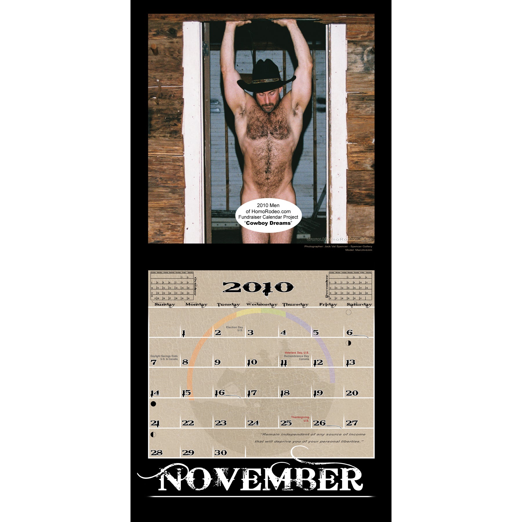Calendars - 2010 Cowboy Dreams *Full-nude image 12