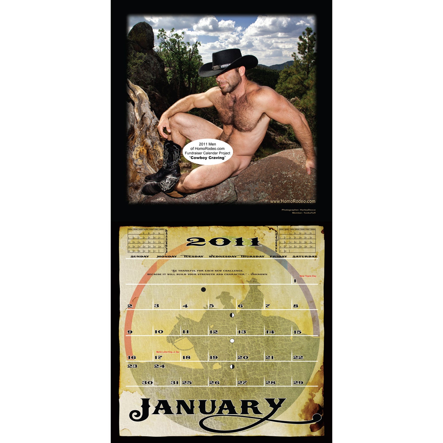Calendars - 2011 Cowboy Craving *Full-nude image 2