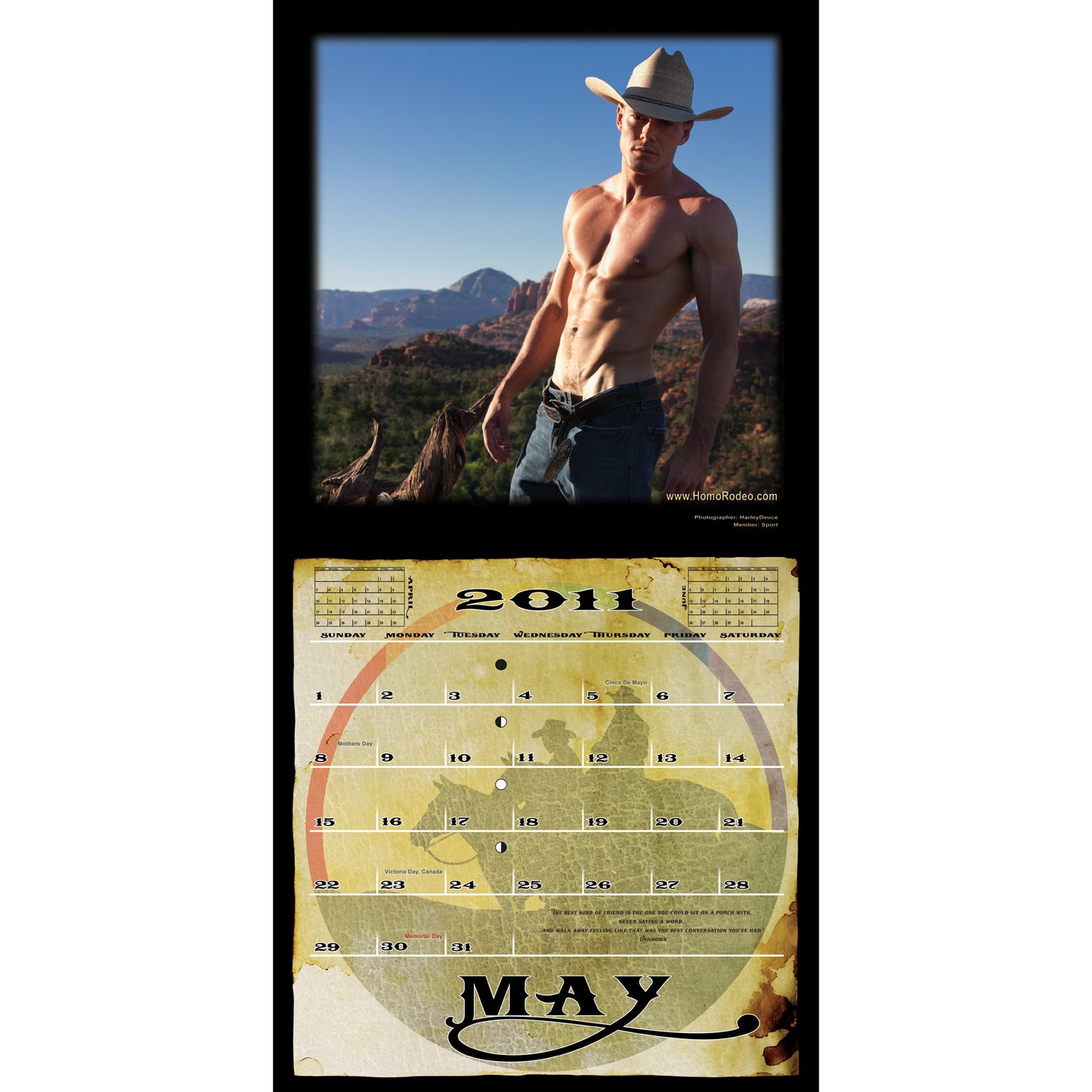 Calendars - 2011 Cowboy Desire *Semi-nude image 6