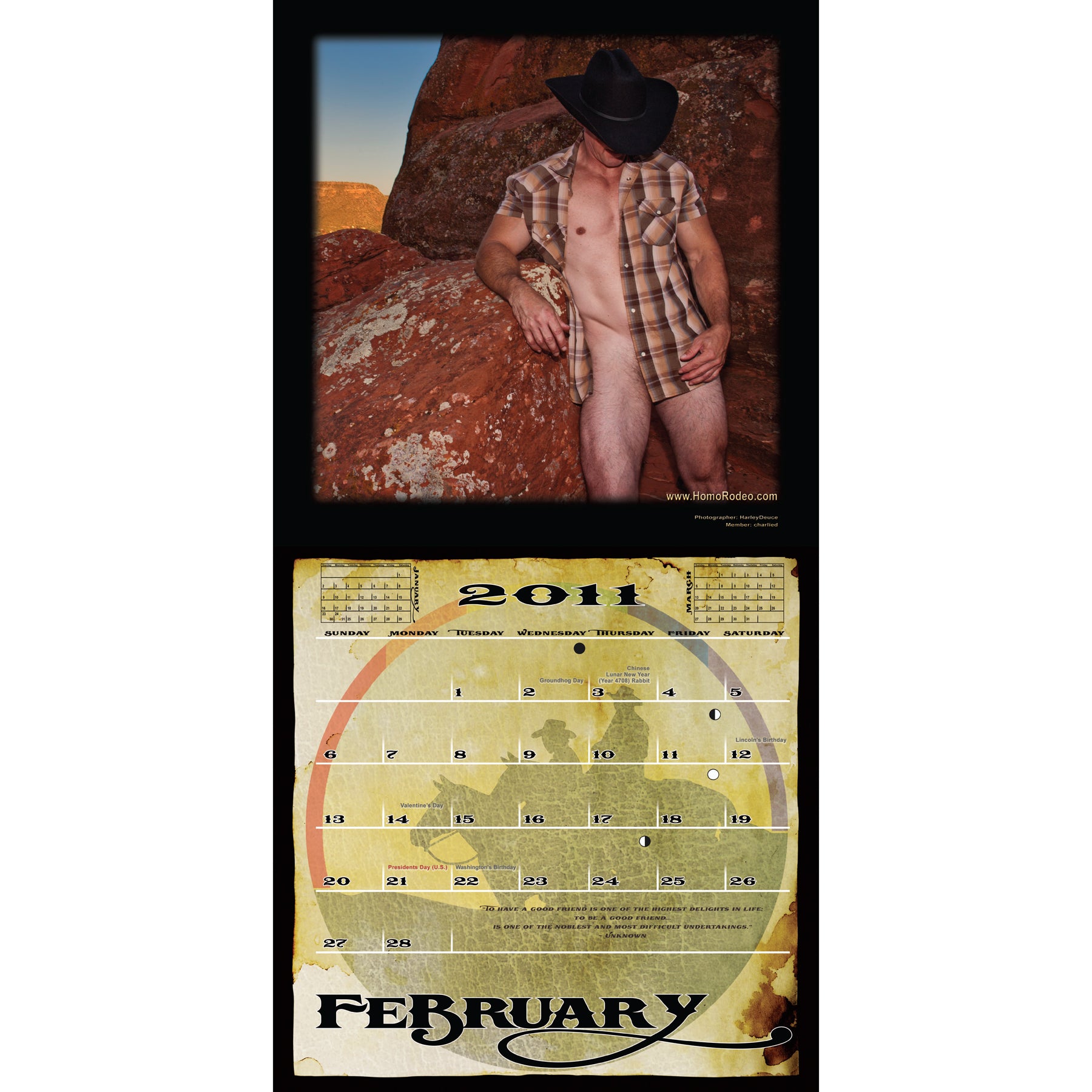 Calendars - 2011 Cowboy Desire *Semi-nude image 3