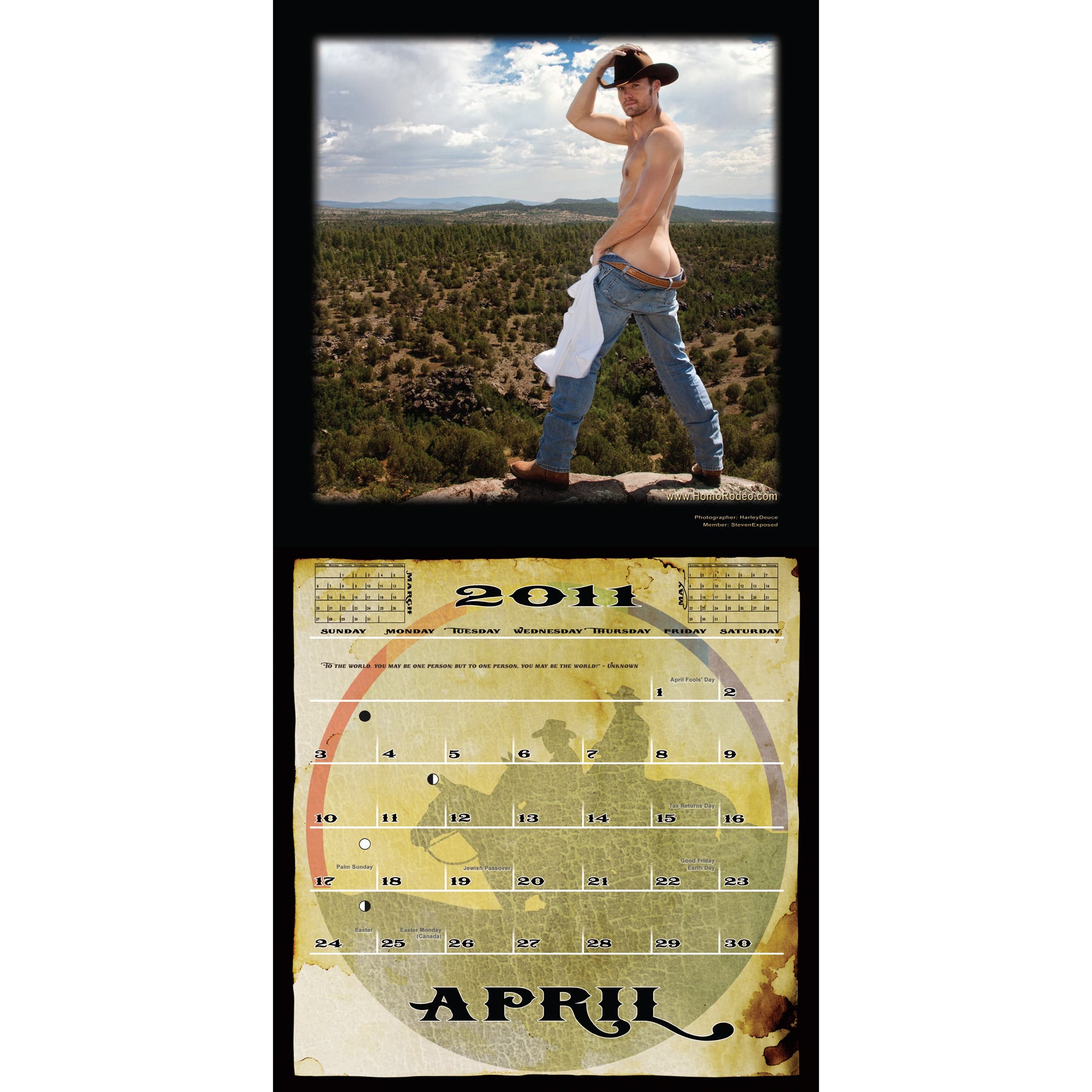 Calendars - 2011 Cowboy Desire *Semi-nude image 5