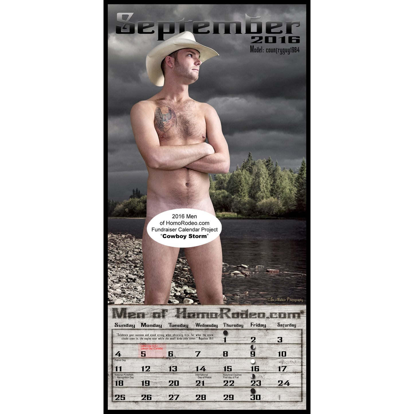 Calendars - 2016 Cowboy Nights *Full-nude image 10