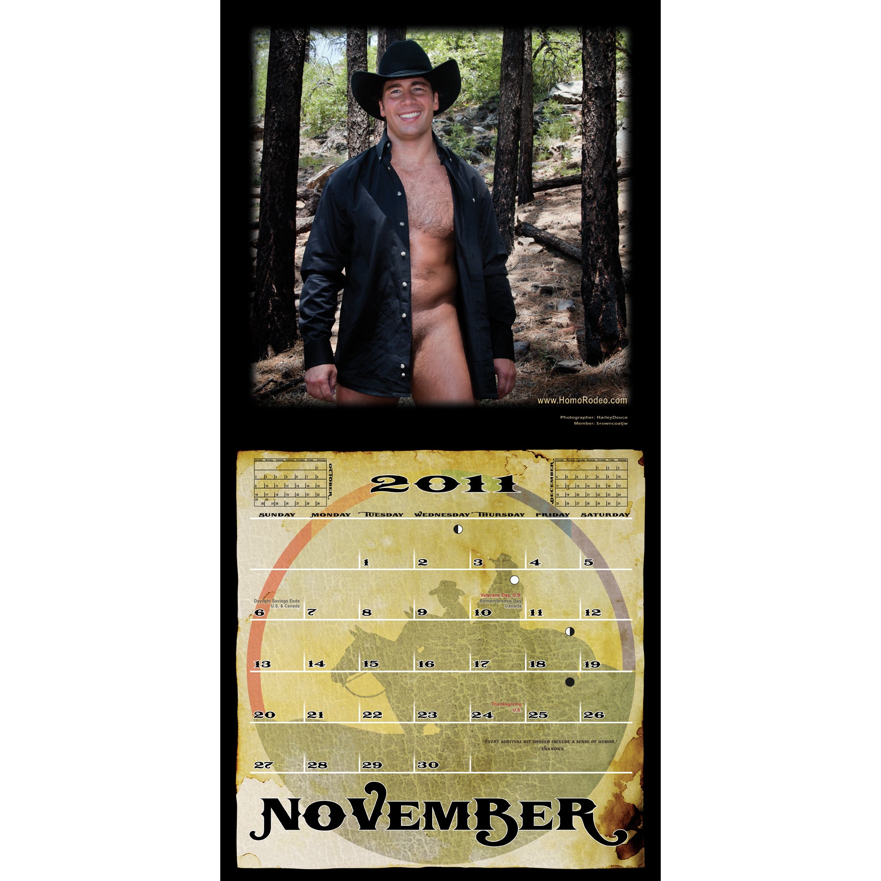 Calendars - 2011 Cowboy Desire *Semi-nude image 12