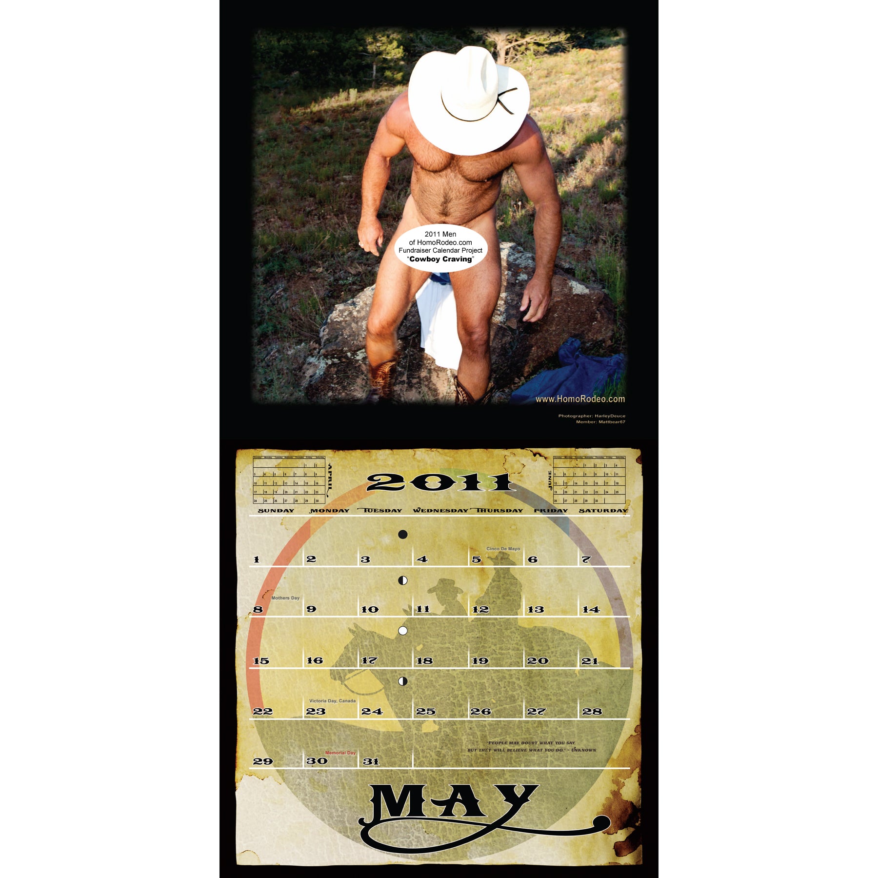 Calendars - 2011 Cowboy Craving *Full-nude image 6