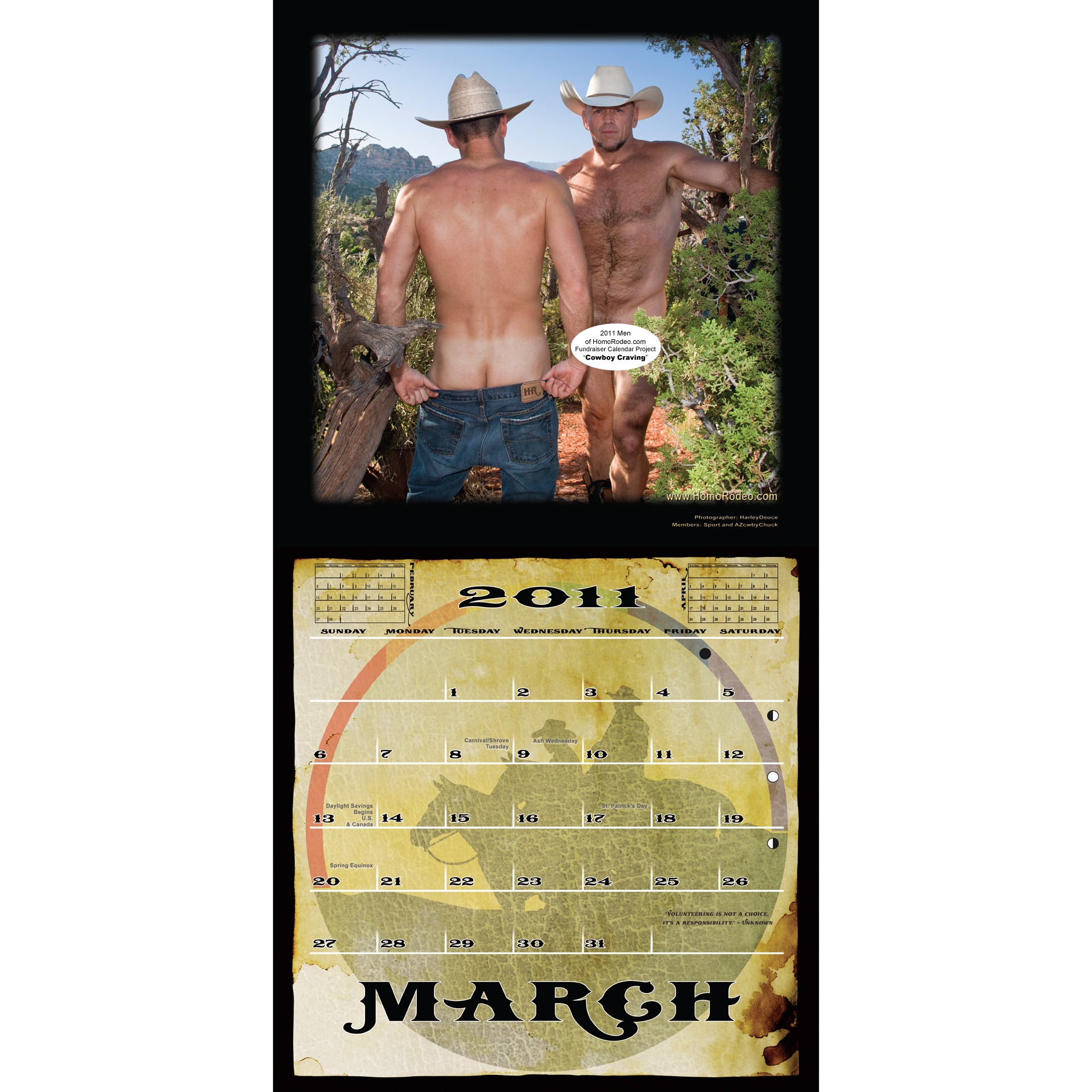 Calendars - 2011 Cowboy Craving *Full-nude image 4