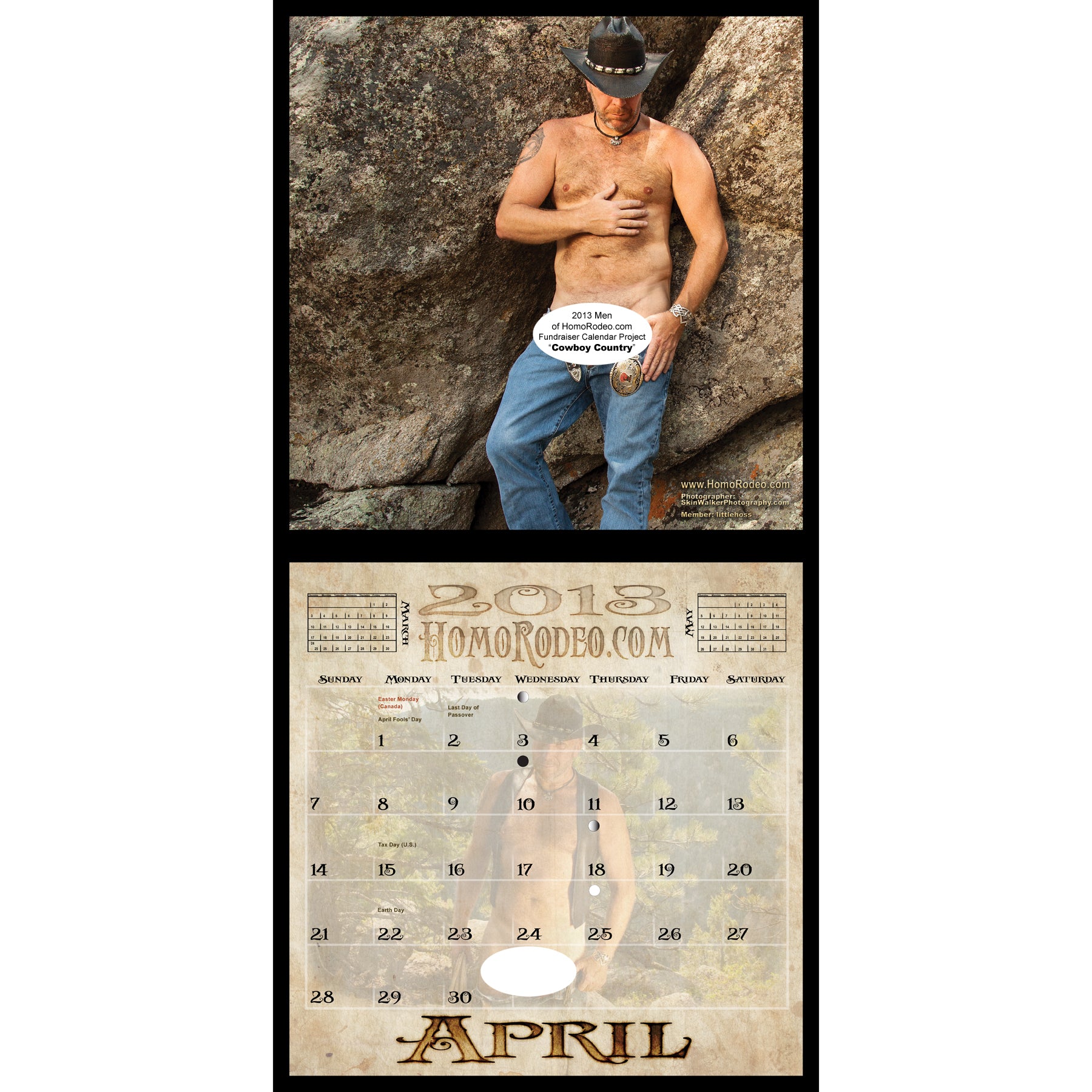 Calendars - 2013 Cowboy Country *Full-nude image 5