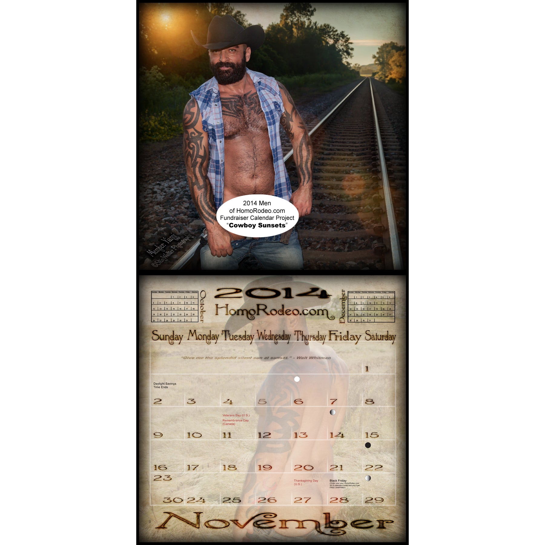 Calendars - 2014 Cowboy Sunsets *Full-nude image 12