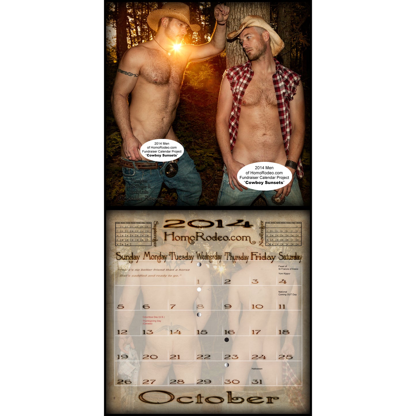 Calendars - 2014 Cowboy Sunsets *Full-nude image 11
