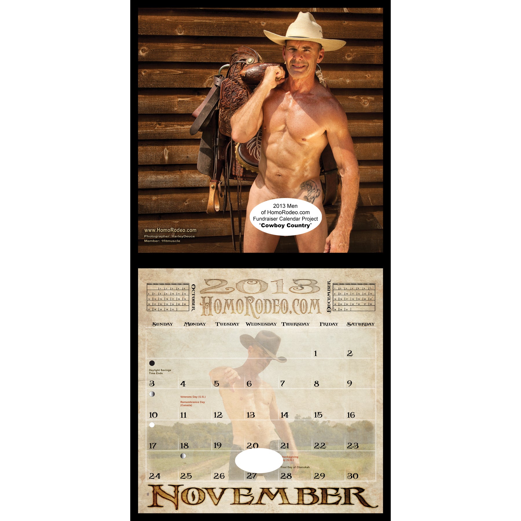 Calendars - 2013 Cowboy Country *Full-nude image 12