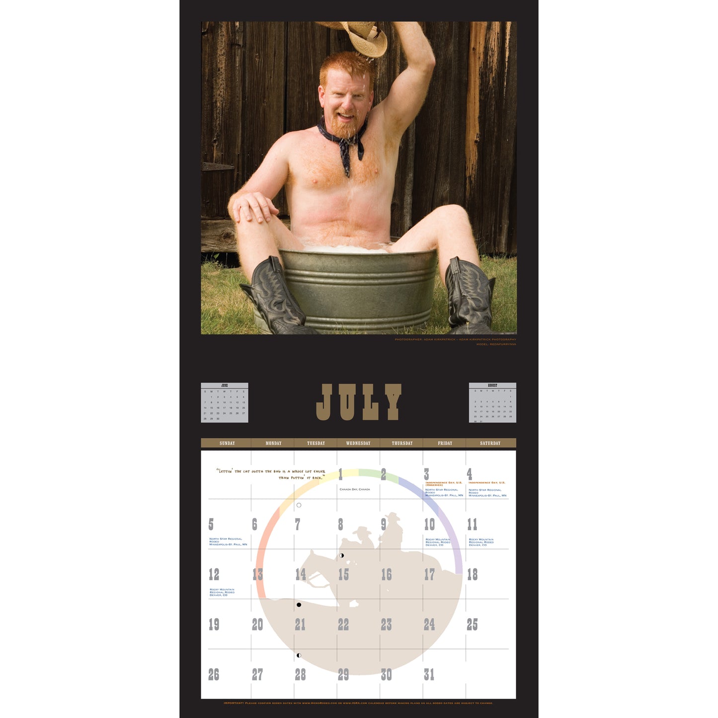 Calendars - 2009 Cowboy Fuel *Semi-nude image 8
