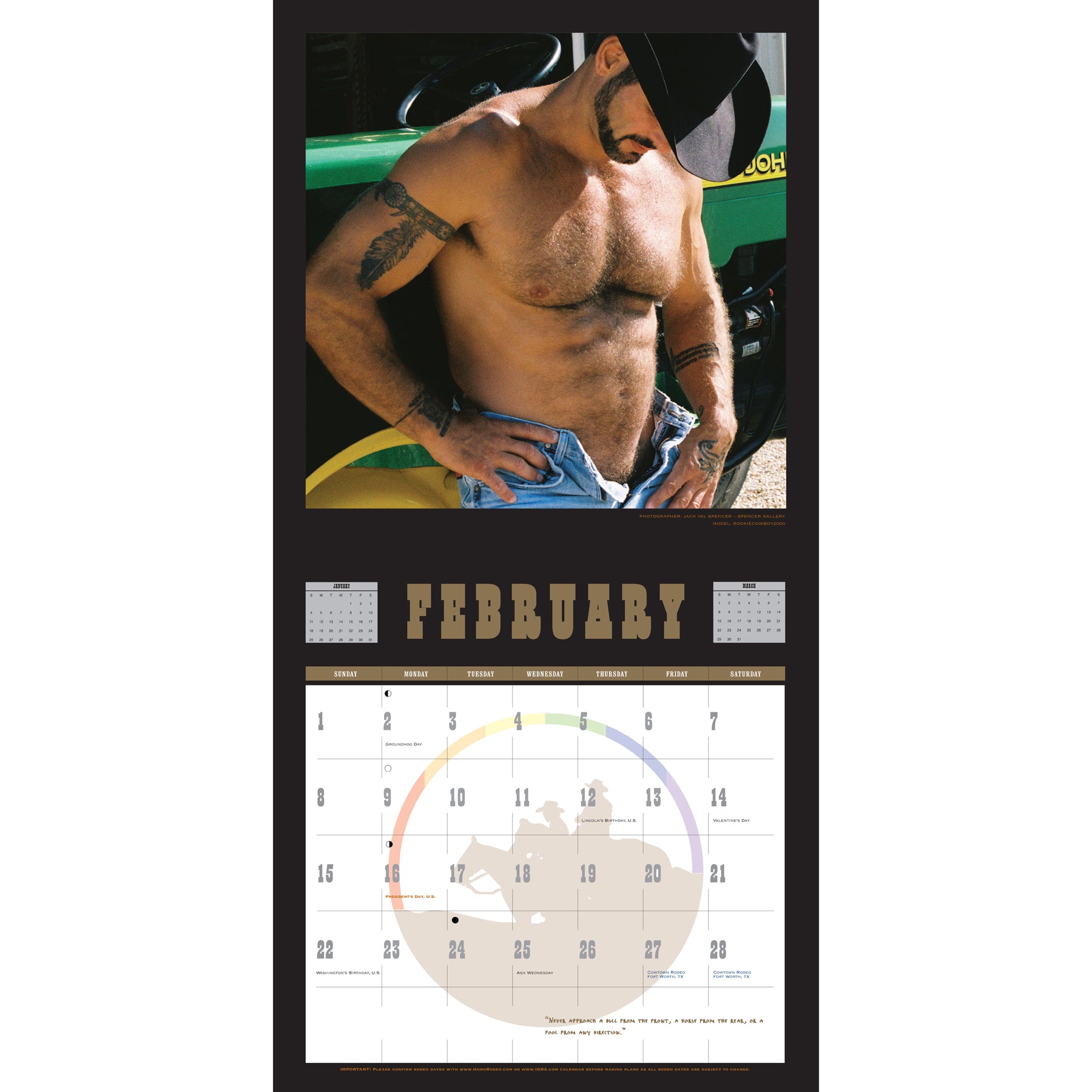 Calendars - 2009 Cowboy Fuel *Semi-nude image 3