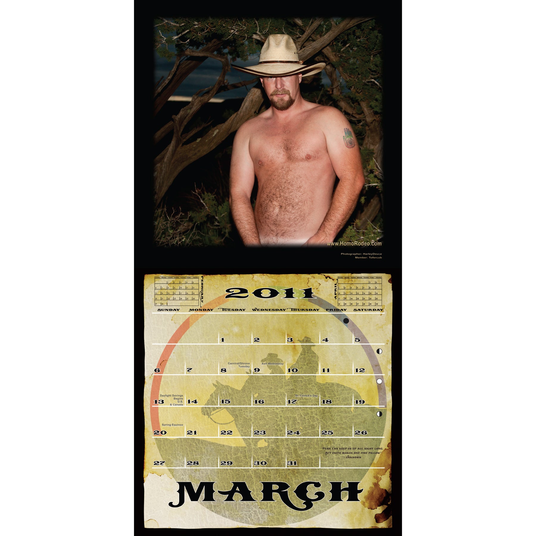 Calendars - 2011 Cowboy Desire *Semi-nude image 4