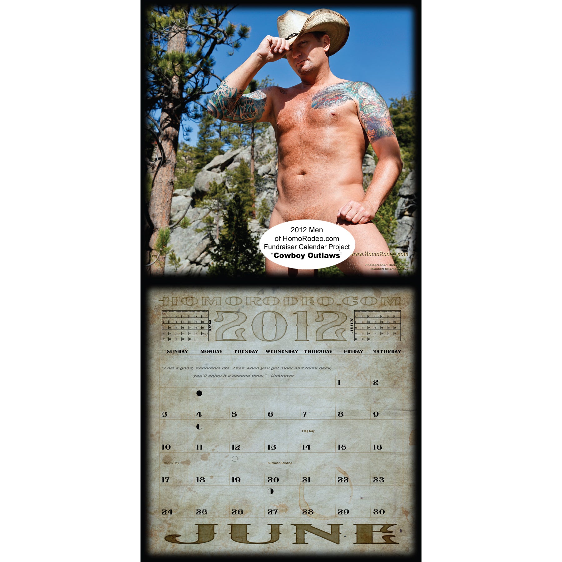 Calendars - 2012 Cowboy Outlaws *Full-nude image 7